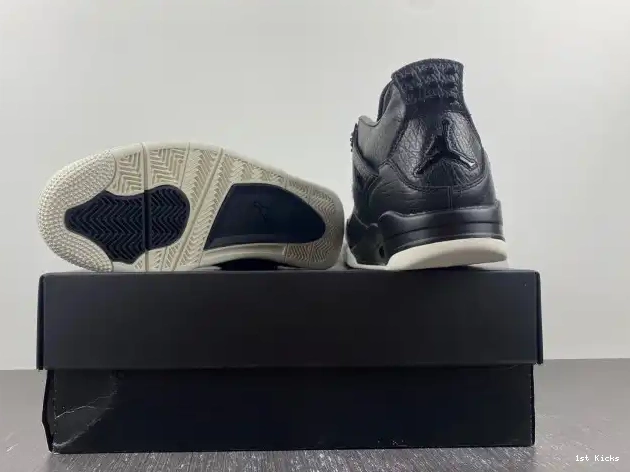 Black Jordan 4 Retro Hair 819139-010 Pony 0616
